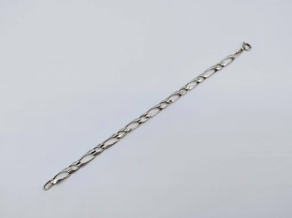 Stijlvolle zilveren figaro schakel armband, 17 cm, Sieraden, Tassen en Uiterlijk, Info@zilverwebsite.nl, Verzenden, Zo goed als nieuw