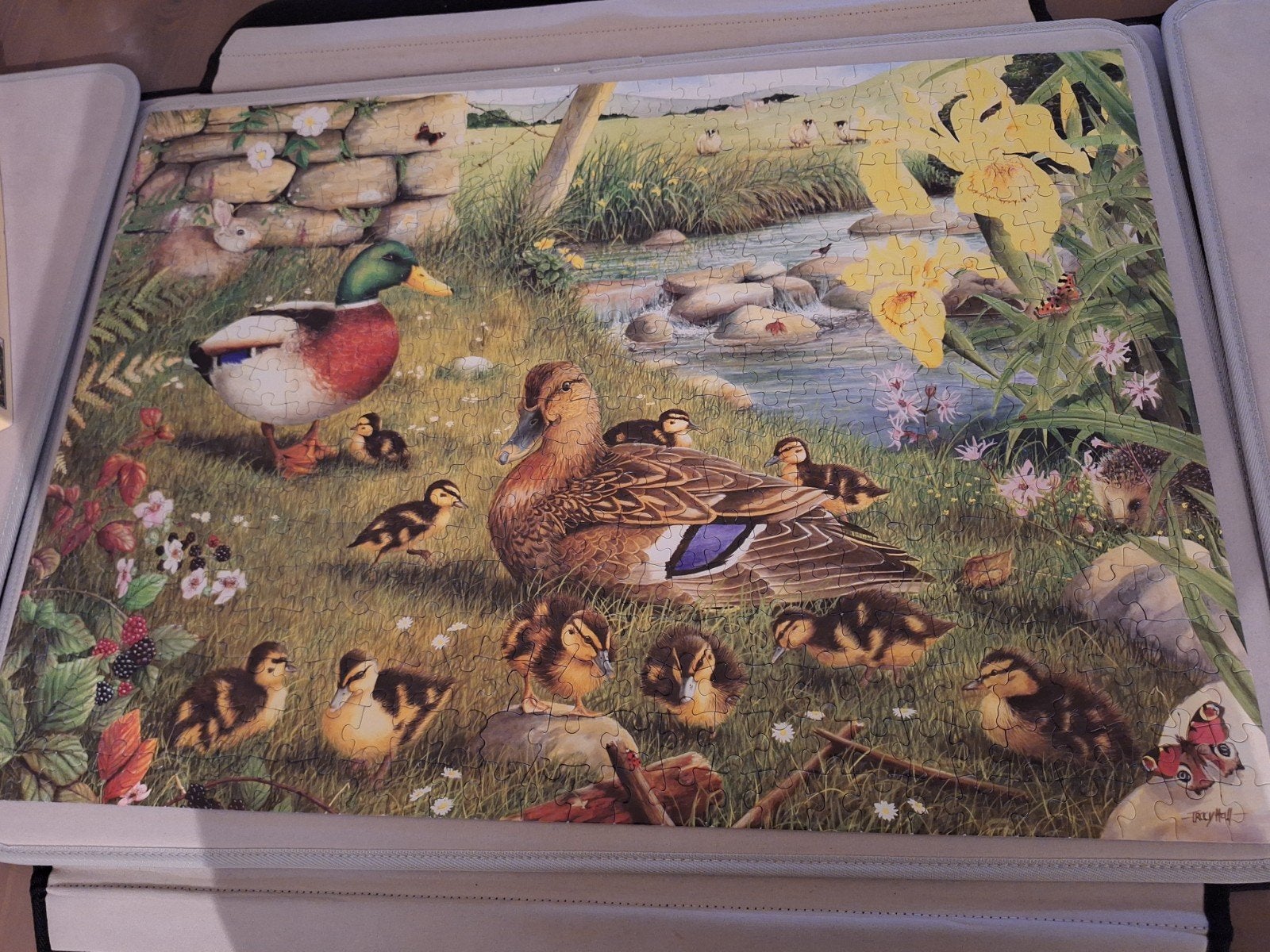 hop puzzel 500 Xl stukjes Eenden bij het water, Ophalen, 500 t/m 1500 stukjes, Zo goed als nieuw, Legpuzzel