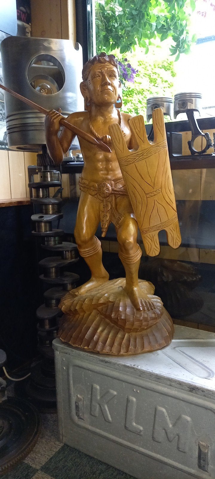 Mooie houten indiaan, Antiek en Kunst, Ophalen