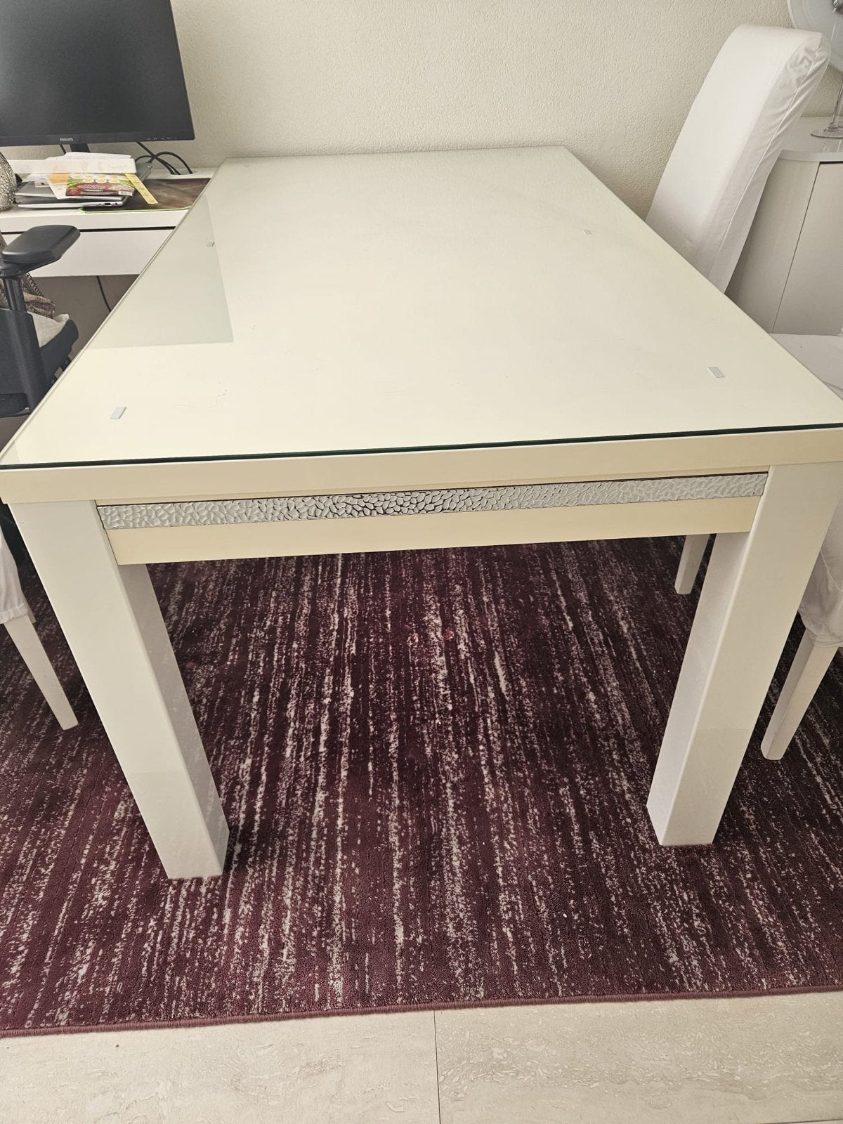 Moderne Eettafel - Zonder Glas 160/90, Ophalen, Gebruikt, 50 tot 100 cm, Vijf personen of meer