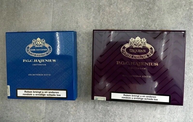 Hajenius - 2 Luxe Sigarendozen - Sigarenkisten, Ophalen of Verzenden, Zo goed als nieuw, Tabaksdoos of Verpakking