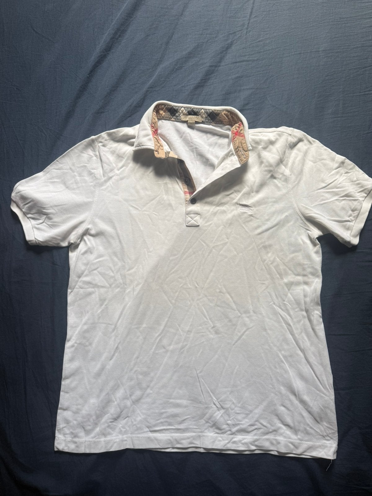 Burberry polo maat xl, Kleding | Heren, Verzenden, Overige maten, Wit