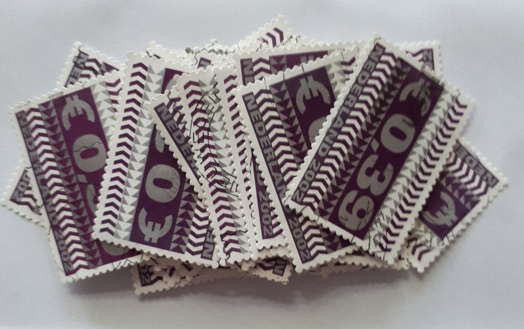 0837) Ned 2044 zakenpost aubergine ca 50x, Postzegels en Munten, Ophalen of Verzenden