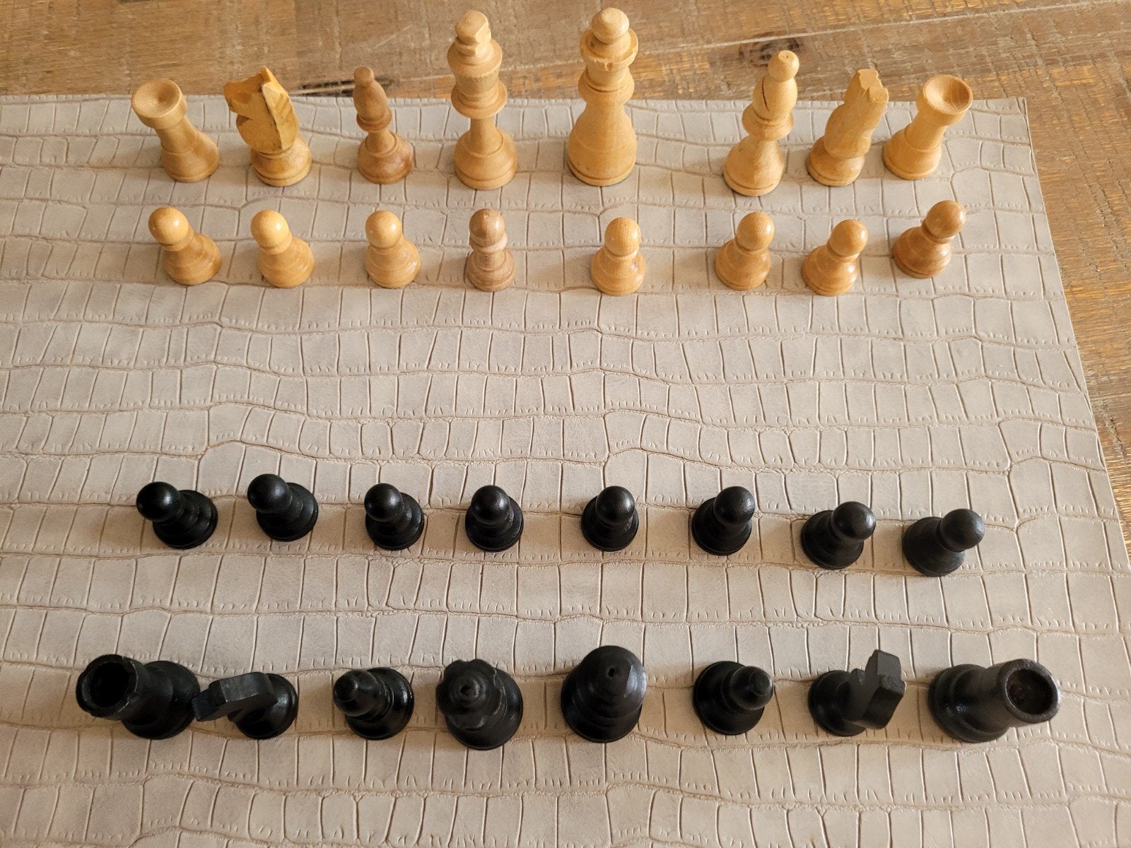 Staunton schaakstukken, Hobby en Vrije tijd, Ophalen of Verzenden, Zo goed als nieuw