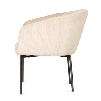 Beige eetkamerstoelenset 6 Karwei Nikki (nieuwprijs €1375), Ophalen, Modern., Overige kleuren, Zo goed als nieuw