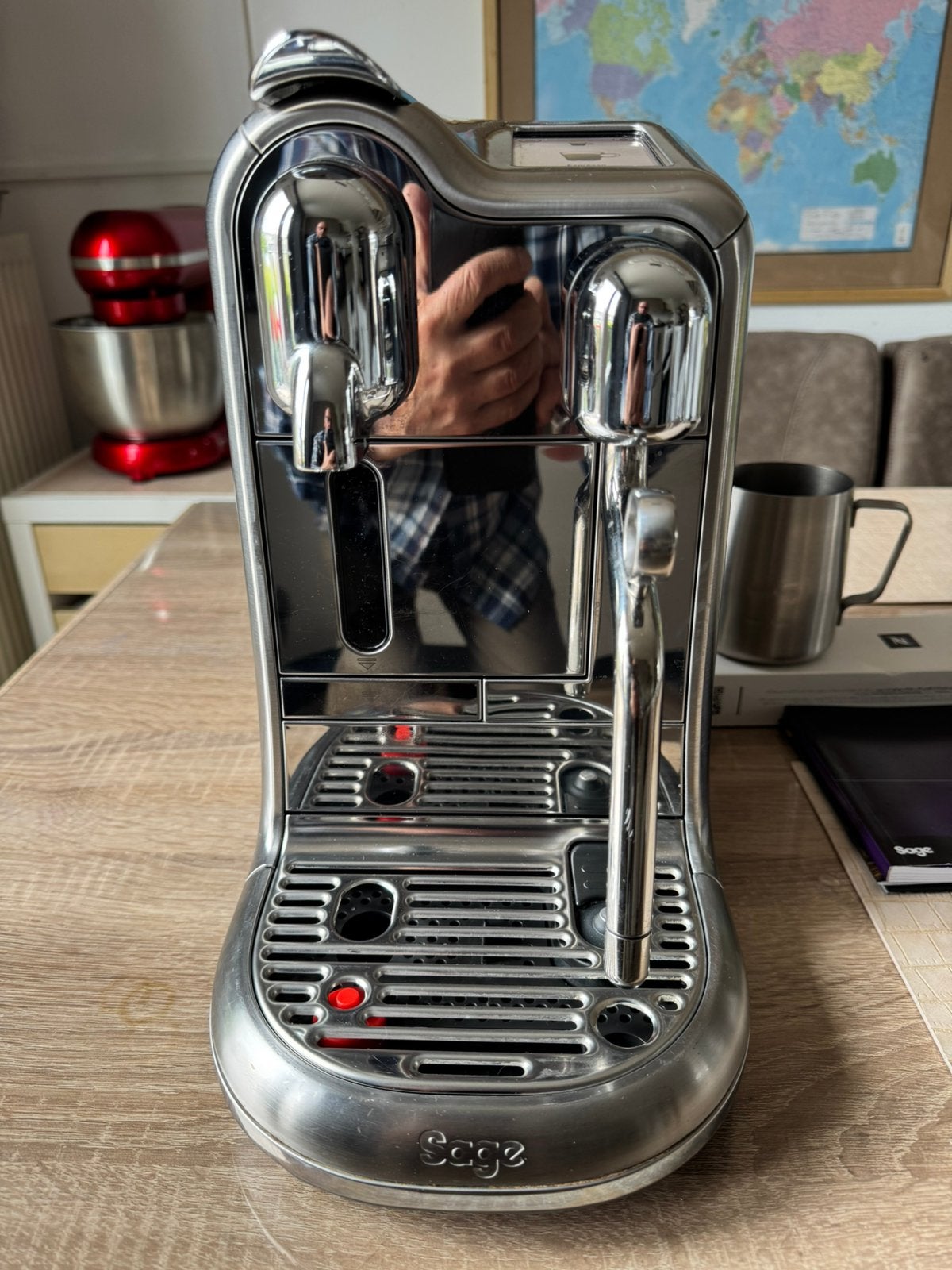 Sage creatista pro nespresso machine mooie staat, Ophalen, Zo goed als nieuw, Koffiemachine