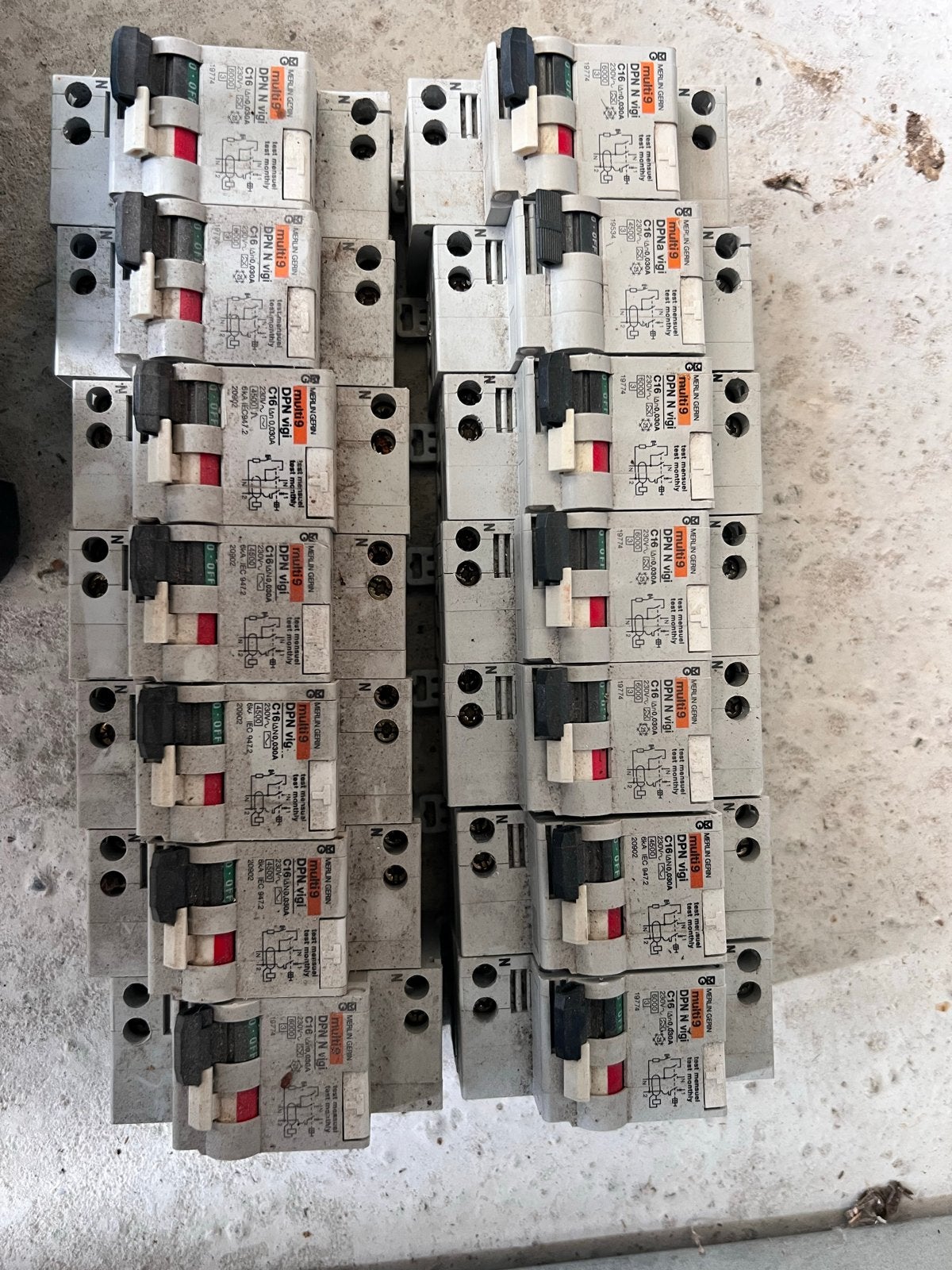 Schneider Electric Multi 9 DPN N Vigi C16 Aardlekautomaten, Ophalen of Verzenden, Gebruikt, Schneider Electric, Aardlekautomaat