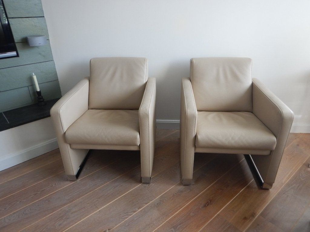 JORI Navy JR-4080 - 2 designfauteuils in uitstekende staat, Huis en Inrichting, Gebruikt, Minder dan 75 cm, JORi Design, Ophalen of Verzenden
