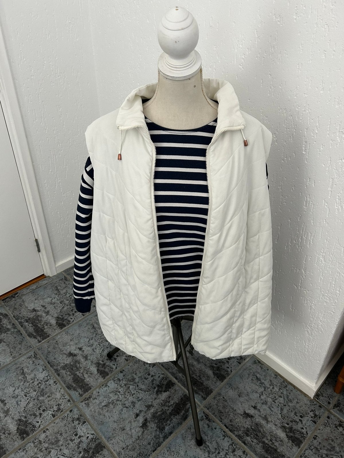 Maatje meer Shirt met body warmer, Ophalen of Verzenden, Zo goed als nieuw, Maat 46/48 (XL) of groter, Wit