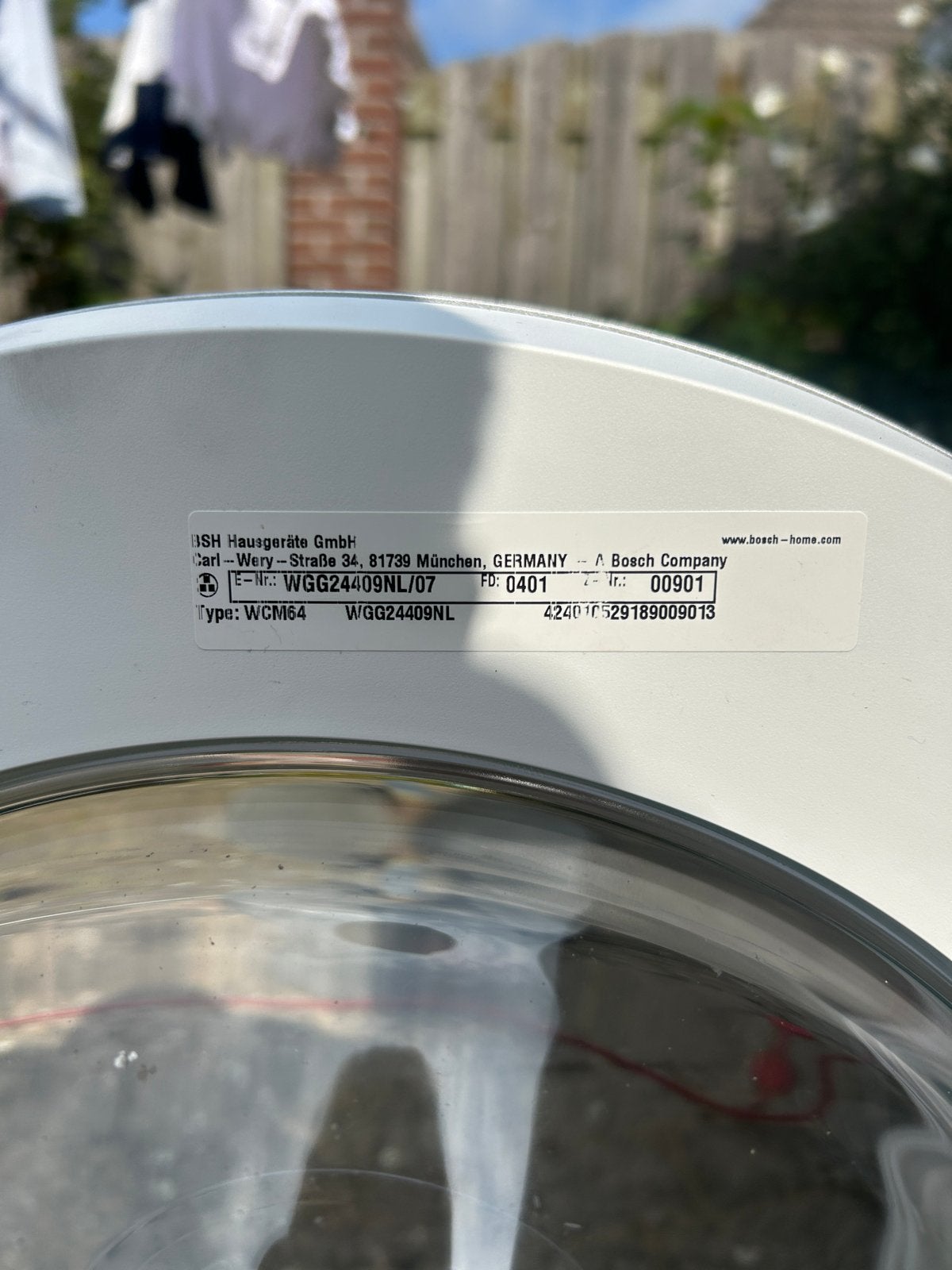 Foto 3 van Bosch WGG24409NL/07 Wasmachine - Zo goed als nieuw