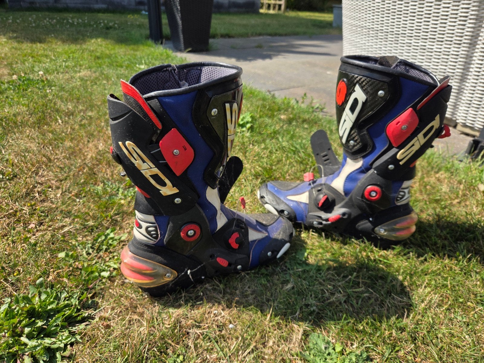 Sidi Vertigo Corsa Motorlaarzen - Blauw, Maat 41, Motoren, Ophalen, Tweedehands, Laarzen, Sidi