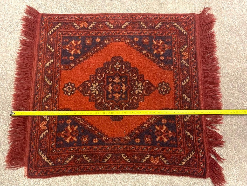 perzisch kleedje, 50 tot 100 cm, Bruin, Zo goed als nieuw, Vierkant
