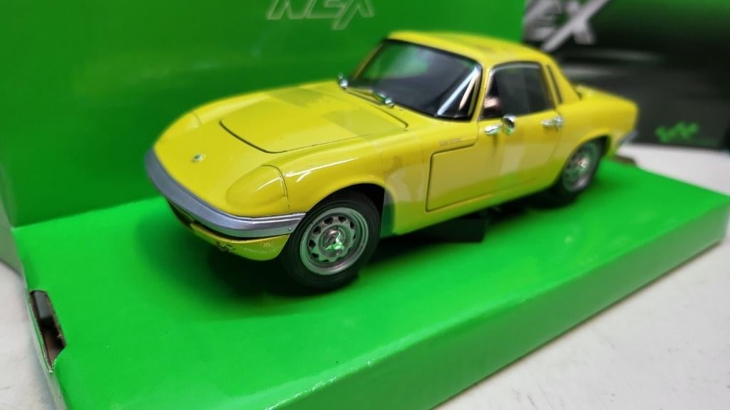 Lotus Elan, geel, 1965 1:24, Ophalen of Verzenden, Nieuw, Auto, Welly