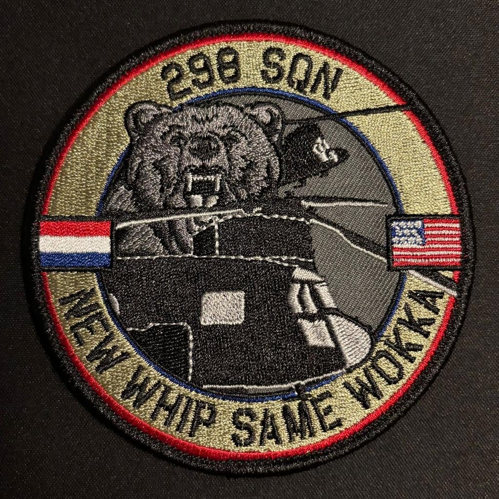 RNLAF 298sqn Chinook Patch, Ophalen of Verzenden, Patch, Badge of Embleem