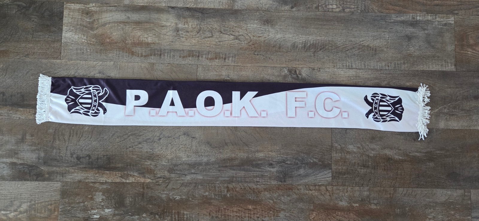 Sjaal PAOK FC, Ophalen of Verzenden, Zo goed als nieuw, Buitenlandse clubs, Vaantje of Sjaal