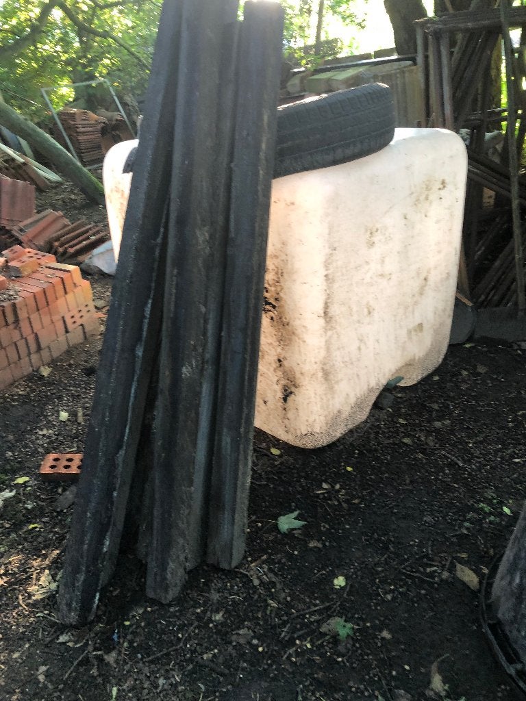 Geïmpregneerde houten palen gratis, Tuin en Terras, Ophalen, Gebruikt, Minder dan 180 cm, Palen