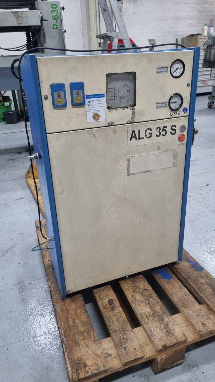 Ultrafiter ALG 35 S Ademlucht systeem - Bouwjaar 2003, Ophalen