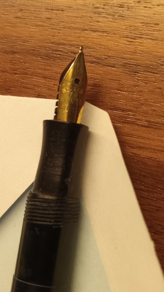 vulpen, 14k penpoint, merk WARRENTED, USA, jaren 30/50, Ophalen of Verzenden, Gebruikt, Vulpen, Overige merken
