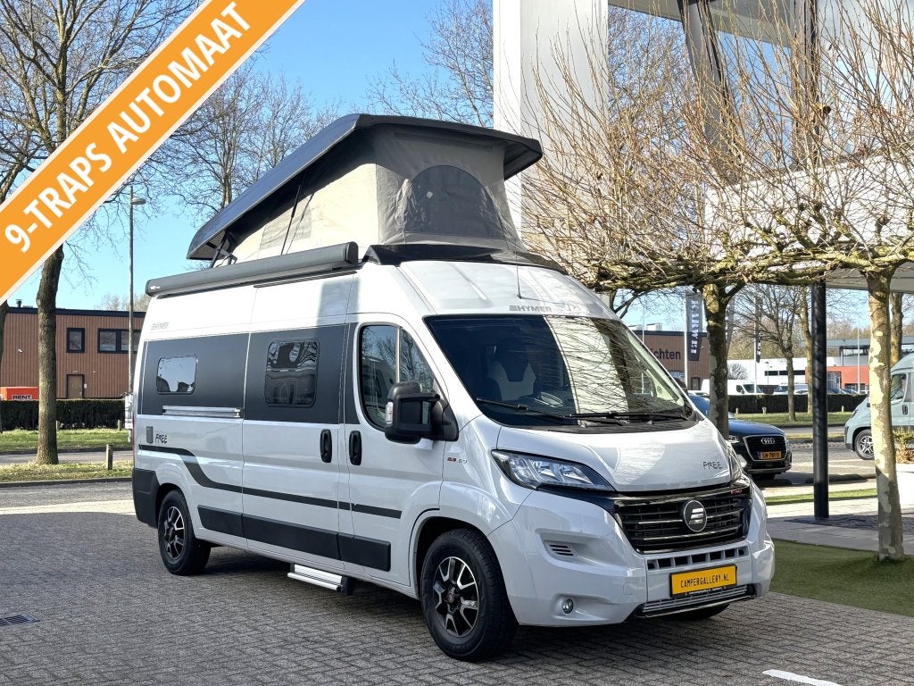 Hymer Free 600 9-TRAPS AUTOMAAT DWARSBED + HEFDAK, Automaat, Buscamper of Camperbus, Fiat, Bedrijf