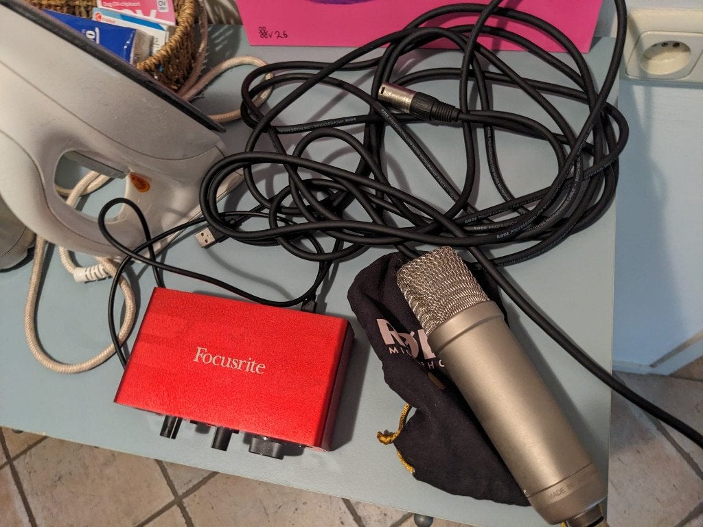 Rode/RØde microfoon NT-1 + Focusrite Scarlett Solo 3rd Gen, Muziek en Instrumenten, Microfoons, Ophalen of Verzenden, Gebruikt