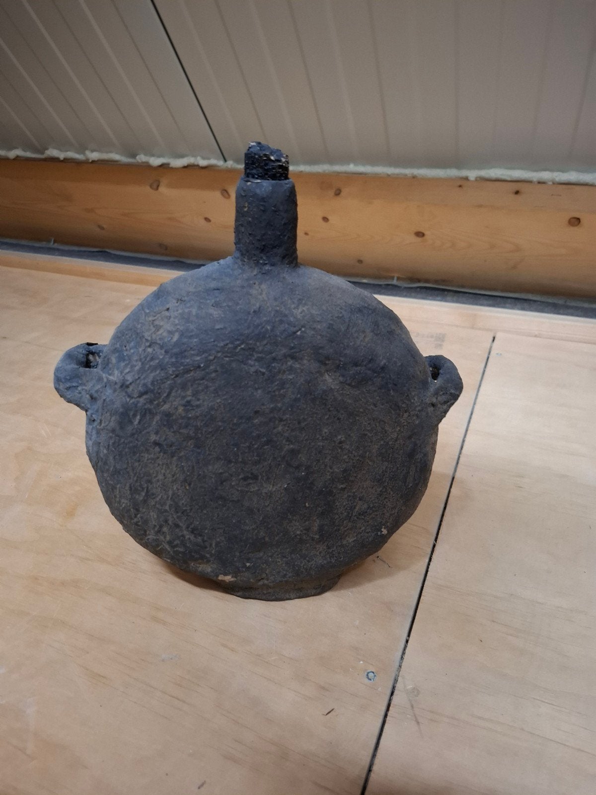 Antieke Oliekruik - Decoratieve Aardewerken Fles, Ophalen of Verzenden