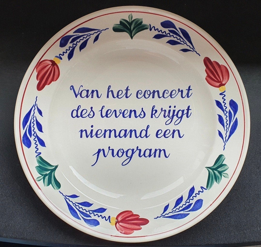 Boerenbont spreukbord, Ophalen of Verzenden, Zo goed als nieuw