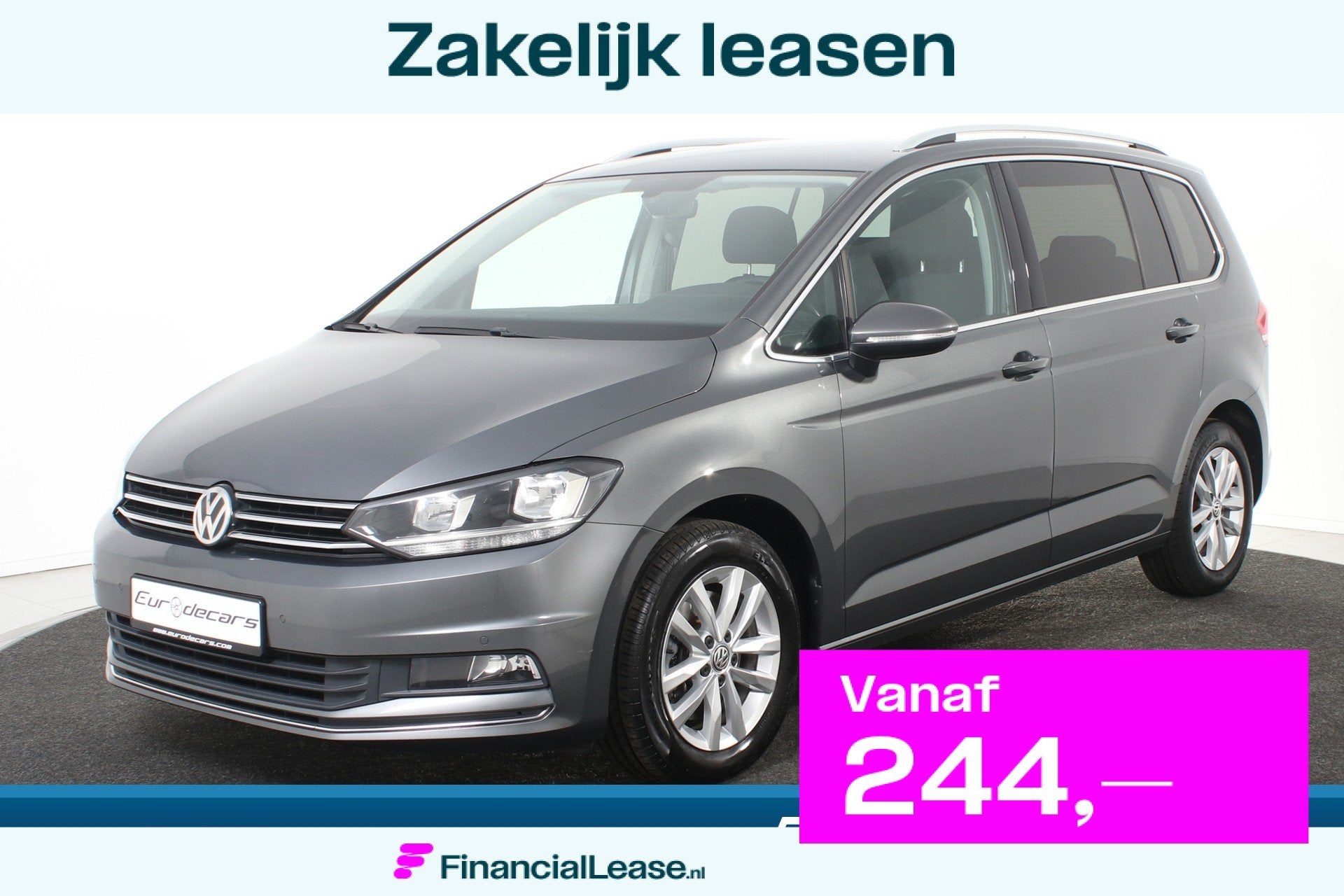 Volkswagen Touran 1.0 TSI Highline *1ste Eigenaar*Leer*Trekh, Voorwielaandrijving, Dealer onderhouden, Gebruikt, 4 cilinders