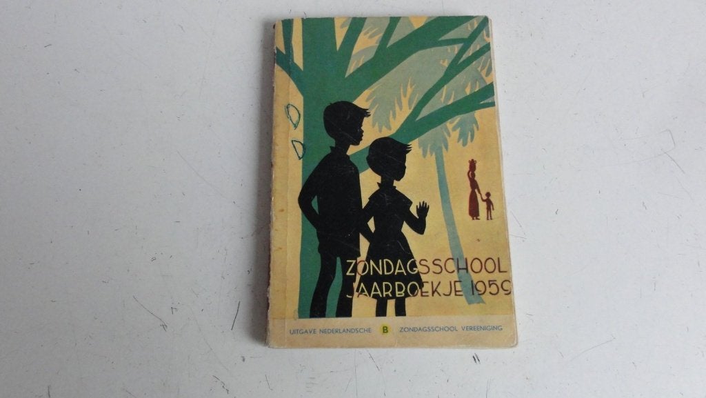 Zondagsschool jaarboekje 1959, Antiek en Kunst, Antiek | Boeken en Bijbels, Ophalen of Verzenden