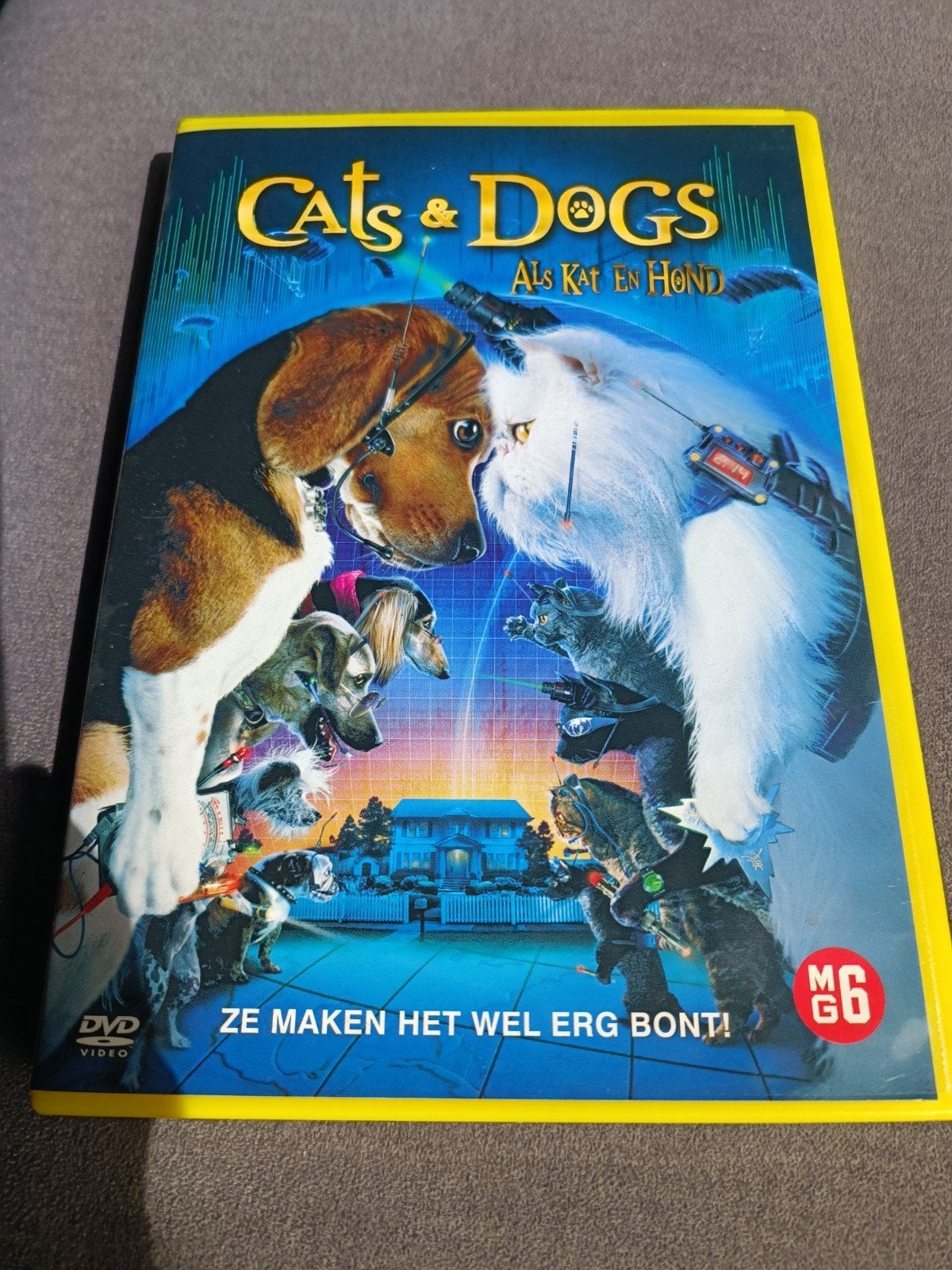 Cats & dogs - dvd, Alle leeftijden, Ophalen of Verzenden, Zo goed als nieuw, Tekenfilm