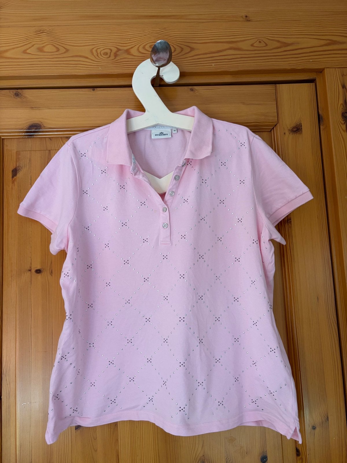 Polo roze 44 HC society krt mouw oto 58 lengte 62, Kleding | Dames, Ophalen of Verzenden, Zo goed als nieuw, Maat 42/44 (L), Roze