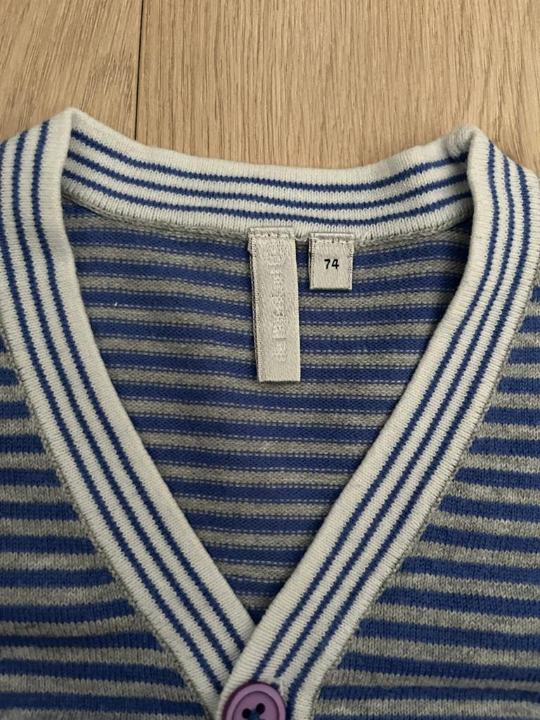 Schattig gestreept vestje voor baby's - Maat 74, Kinderen en Baby's, Babykleding | Maat 80, Ophalen of Verzenden, Zo goed als nieuw