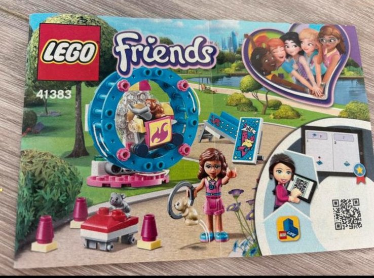 Lego Friends Olivia's hamsterspeelplaats 41383, Ophalen of Verzenden, Zo goed als nieuw, Overige merken