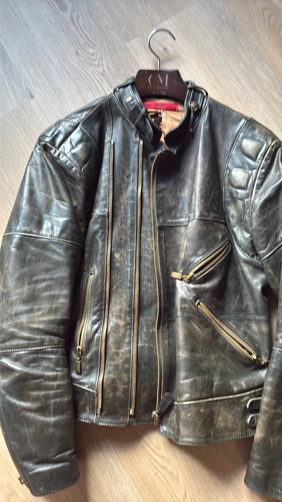 Hugo Boss leren jack vintage, Ophalen of Verzenden, Gedragen, Maat 48/50 (M), Zwart