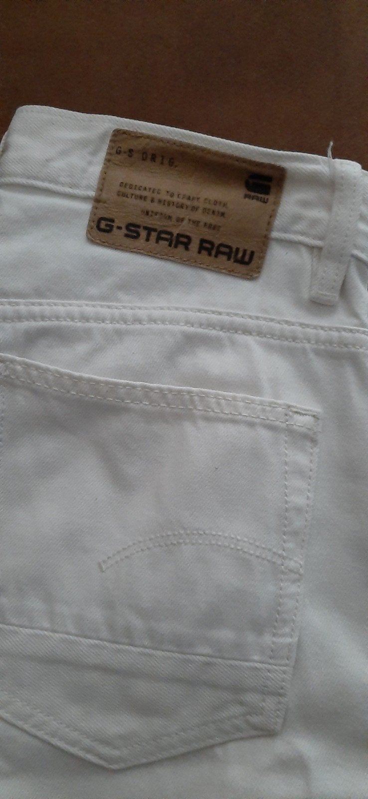 Te koop zo goed als nieuw g star broek wit, Ophalen of Verzenden, Zo goed als nieuw, Wit, W32 (confectie 46) of kleiner