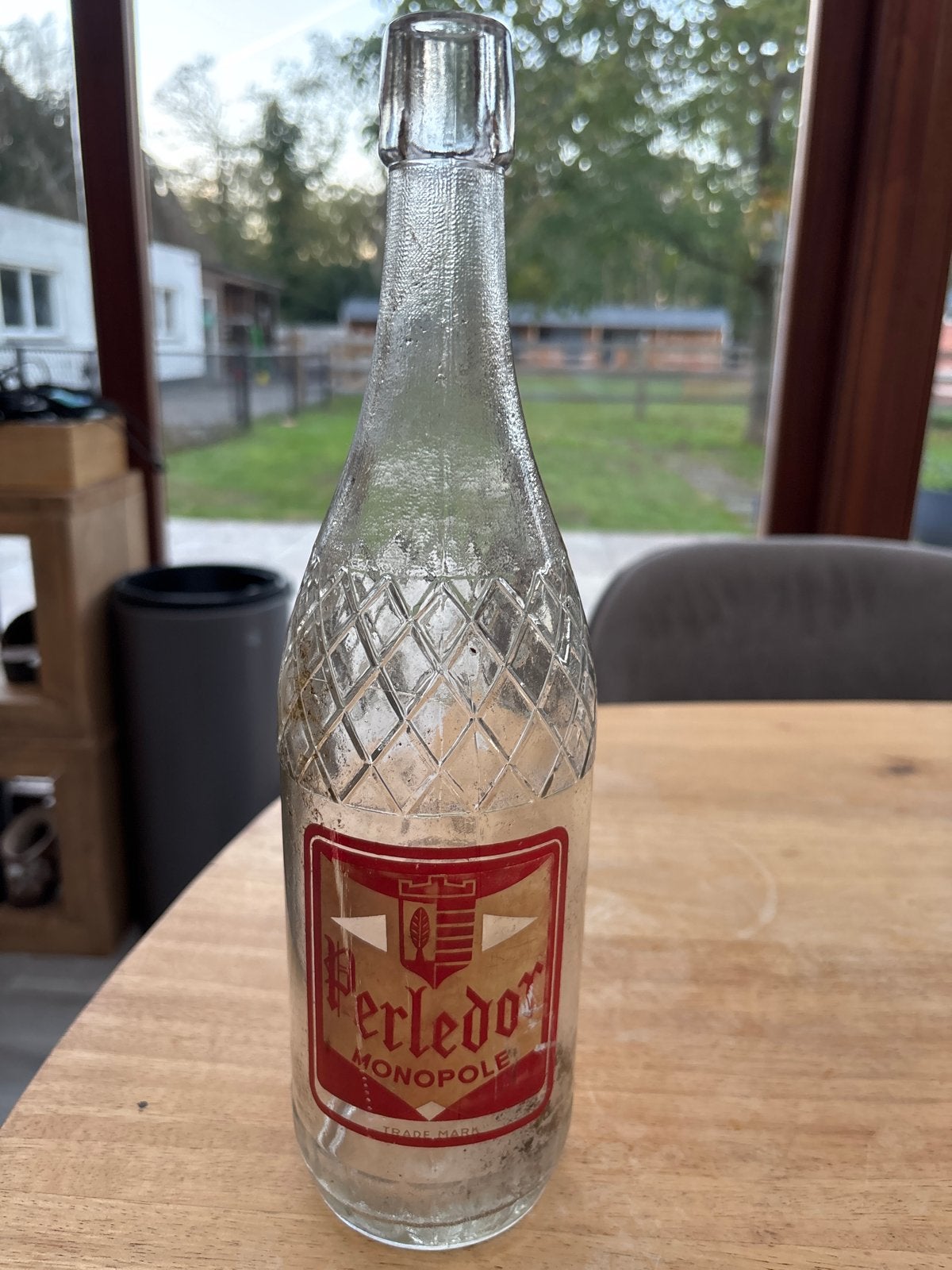 Vintage Perledor Monopole frisdrankfles, Ophalen of Verzenden