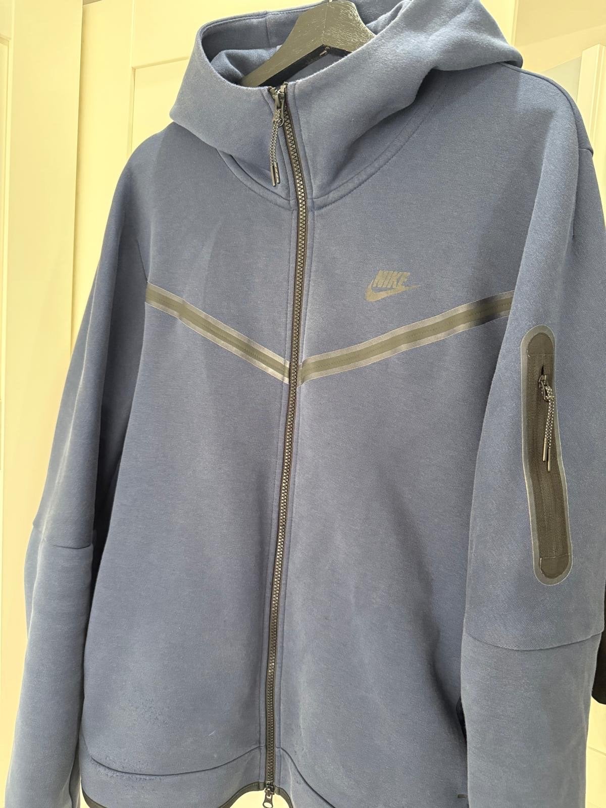 Nike Tech Fleece Hoodie - Blauw - Maat L, Ophalen of Verzenden, Gedragen
