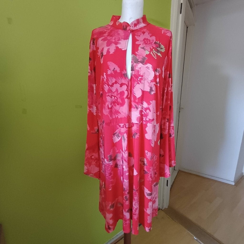 Mooie jurk van Bodyflirt maat 48/50, Kleding | Dames, Grote Maten, Jurk, Ophalen of Verzenden, Zo goed als nieuw, Rood
