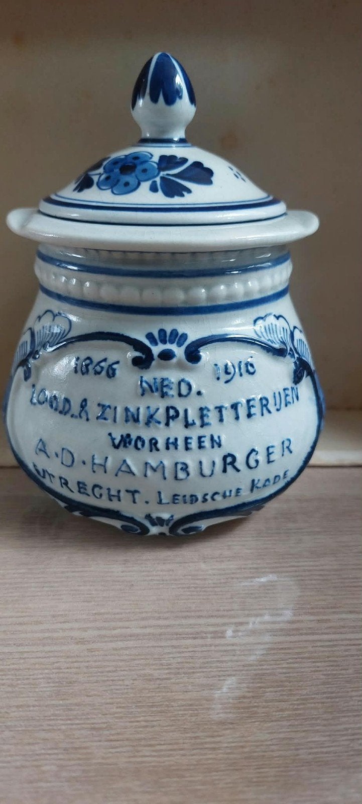 Delfs blauw  1925 ,  Utrecht., Ophalen of Verzenden