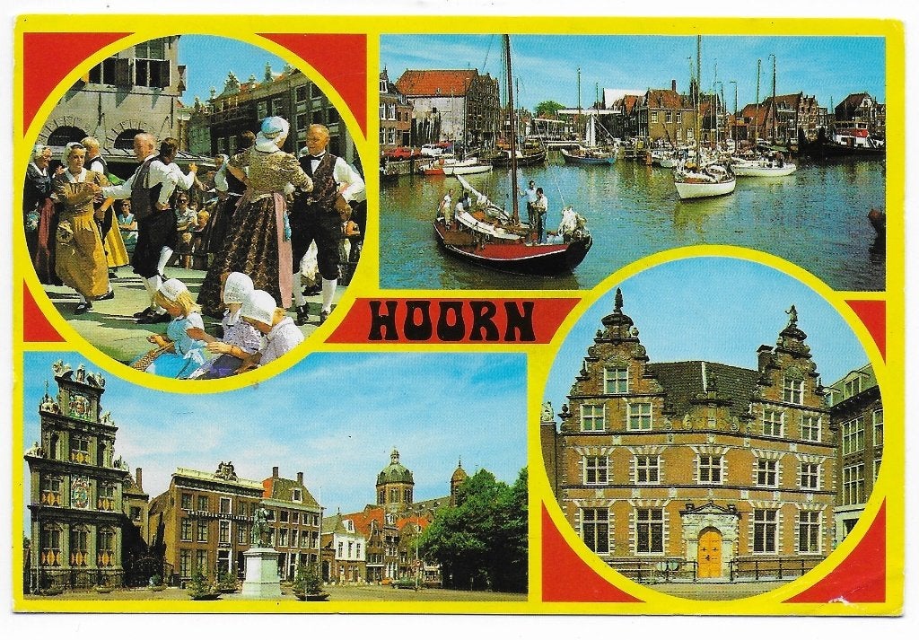 Hoorn -- Gelopen ansichtkaart (B6214), Ophalen of Verzenden, 1980 tot heden, Gelopen, Noord-Holland
