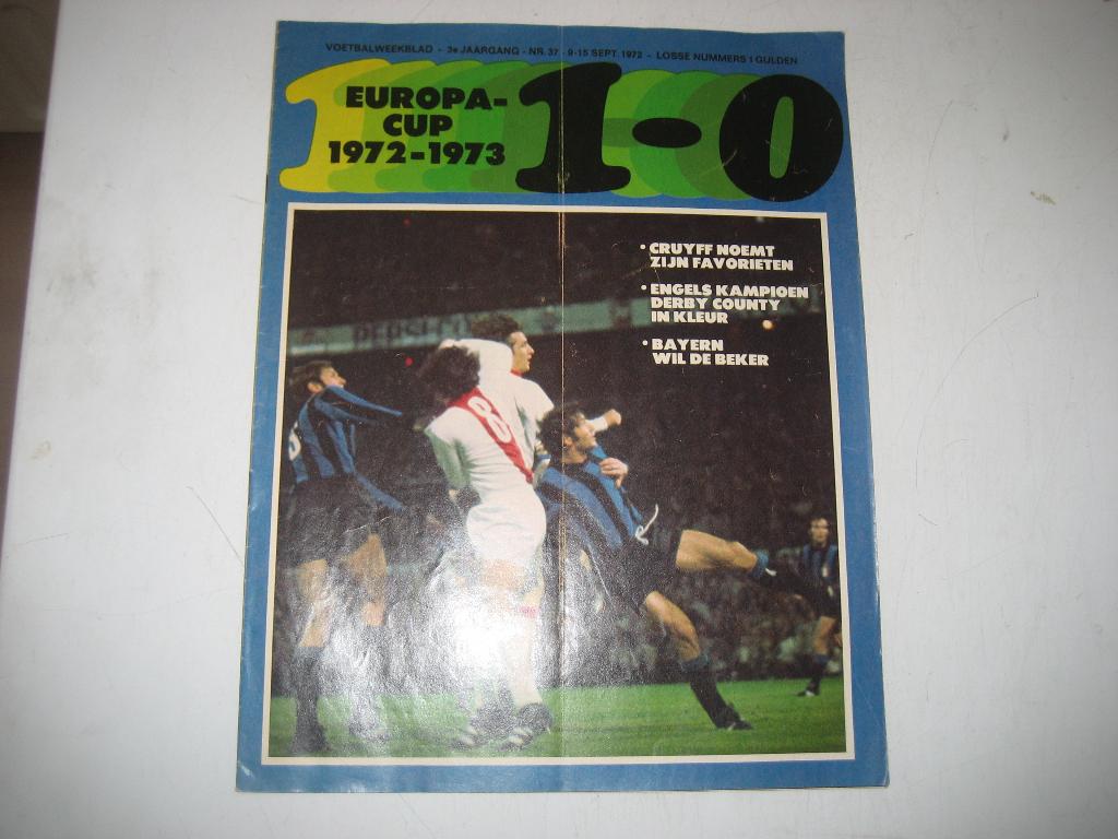 ajax feyenoord 1972 cruijff van hanegem, Verzamelen, Ophalen of Verzenden, 1960 tot 1980, Nederland, Tijdschrift