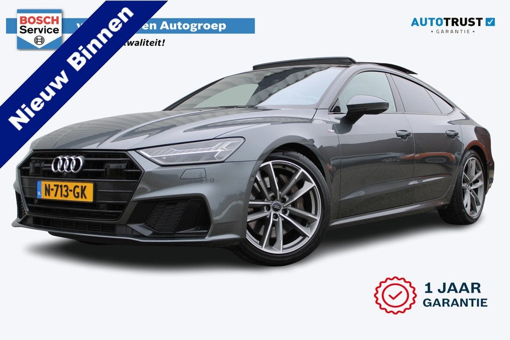 Audi A7 Sportback 55 TFSI quattro Pro Line S | Incl. 12 maan, Auto's, Audi, Bedrijf, Te koop, A7, 360° camera, 4x4, ABS, Achteruitrijcamera