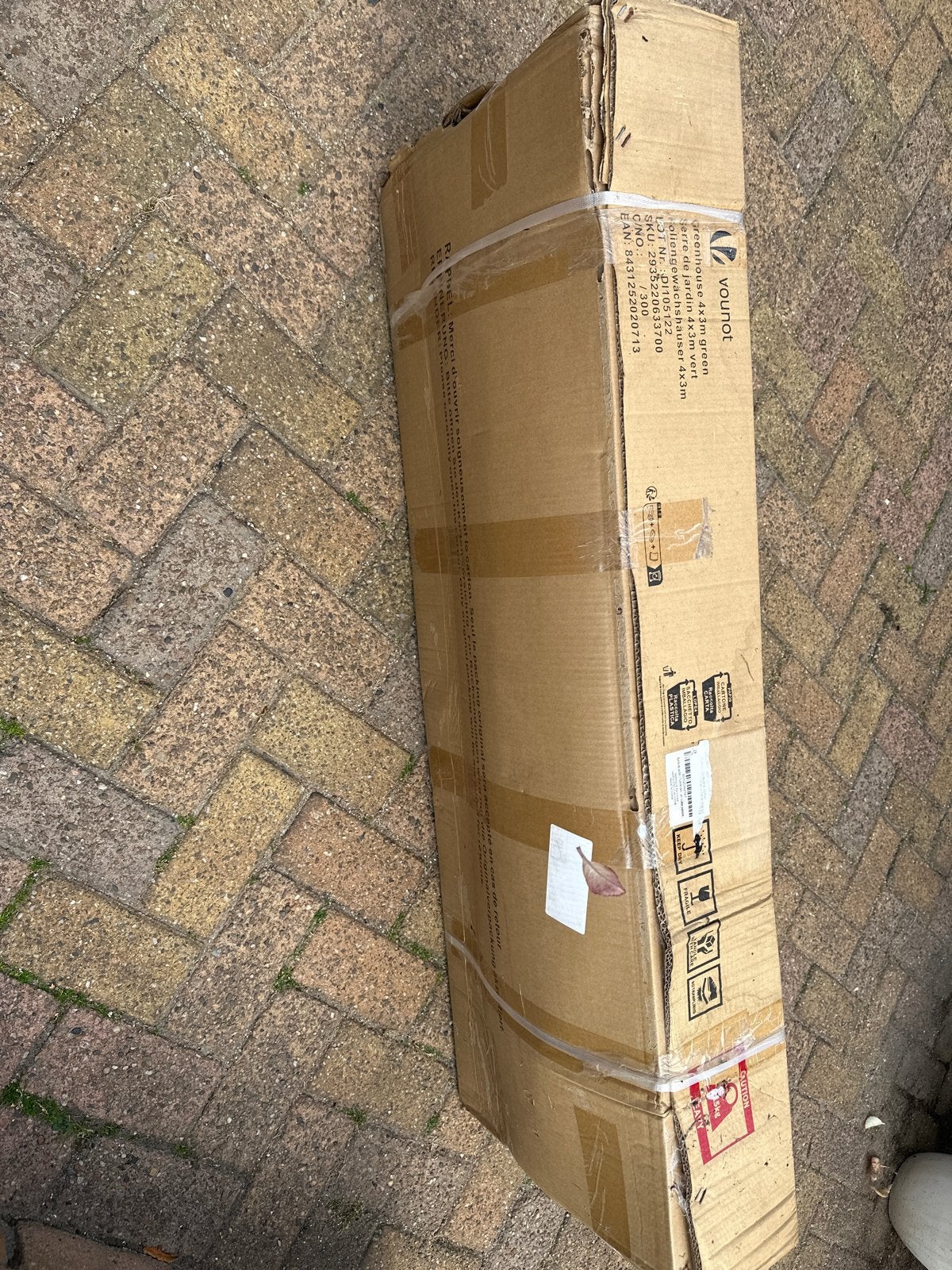 Tuinkas nieuw 4/ 3 m Groen - Nieuw in Doos, Ophalen, Folie, Aluminium, Kweekkas