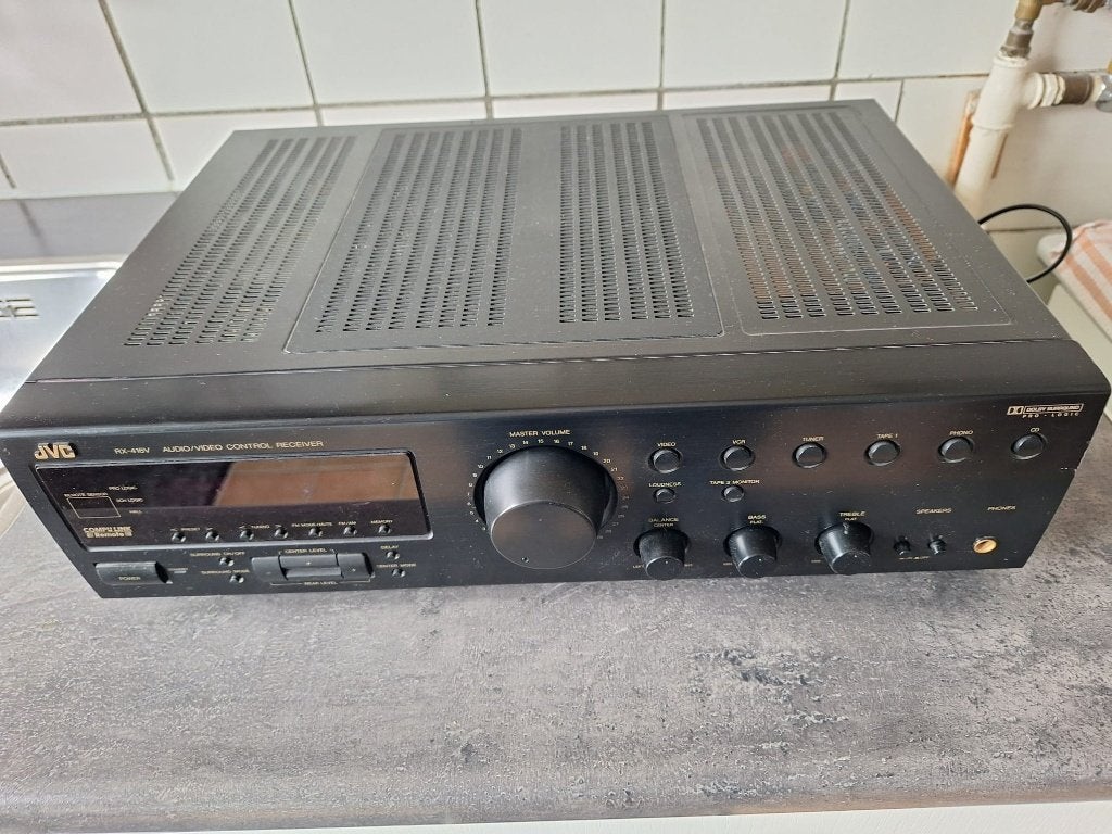 JVC RX-416V Audio Video Control Receiver+Afstandsbediening!, Ophalen, Gebruikt, Minder dan 60 watt, JVC