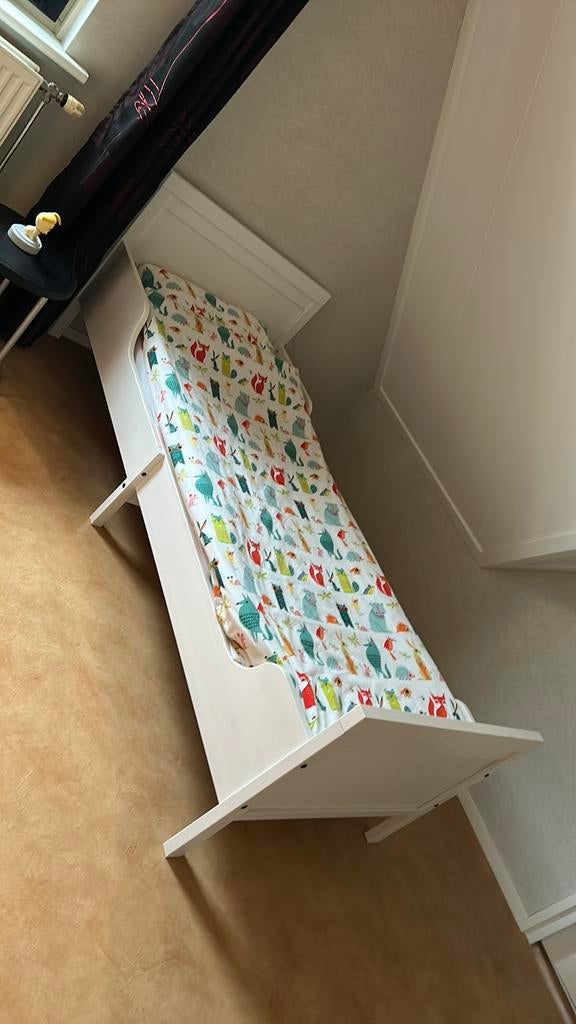 Kinderbed / meegroeibed Sundvik ikea te koop, Ophalen, 70 tot 85 cm, Zo goed als nieuw, Lattenbodem