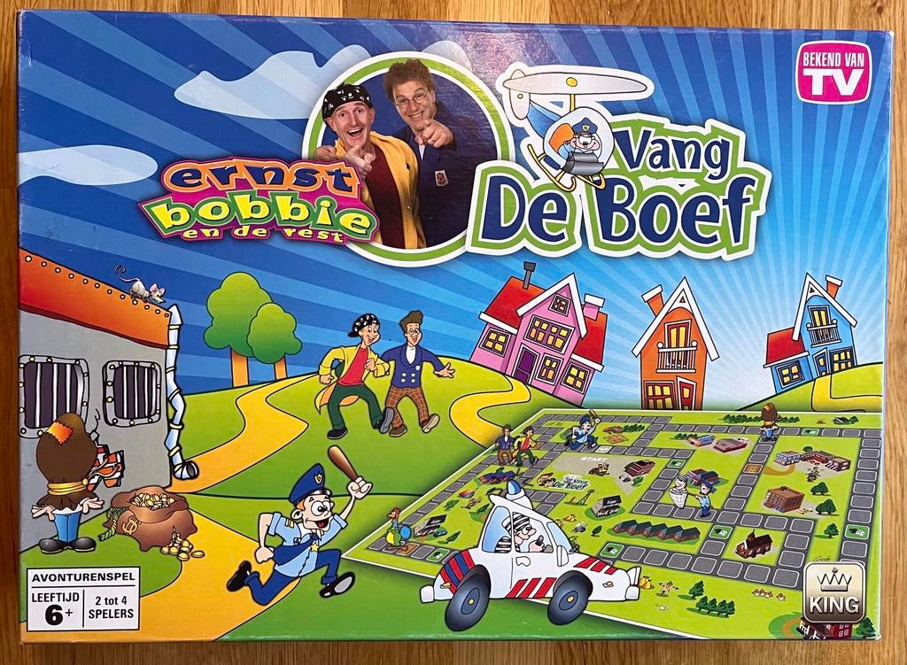 Bordspel Ernst, Bobbie en de Rest 'Vang De Boef, Ophalen of Verzenden, Zo goed als nieuw