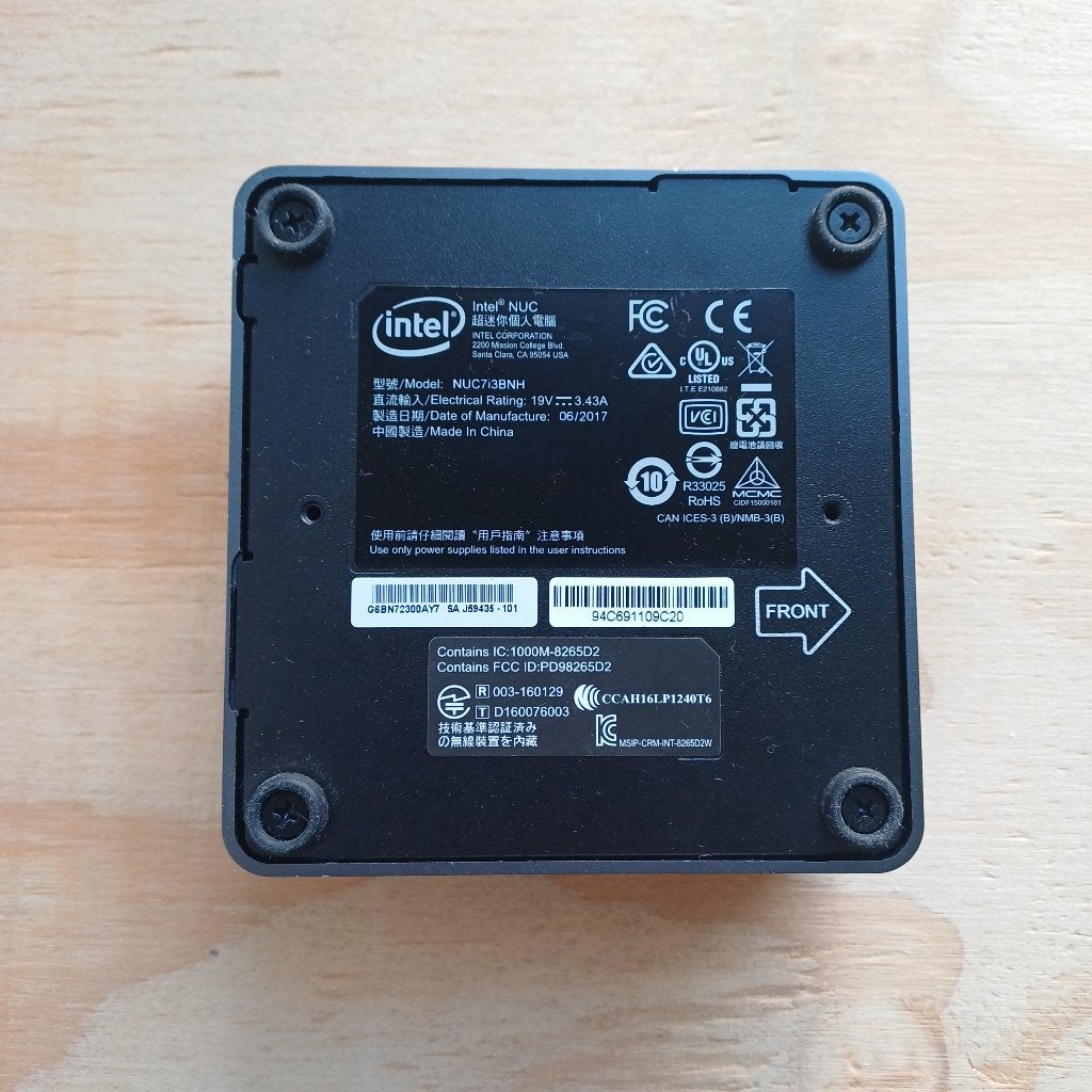 Intel NUC 7i3, Computers en Software, Ophalen, Gebruikt