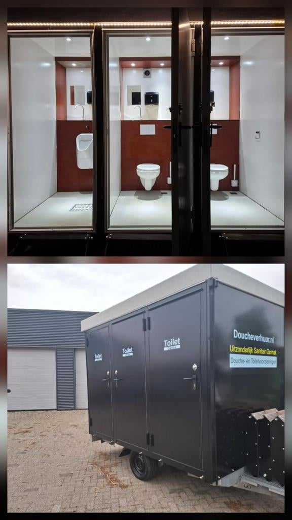 3 & 1 toiletwagen vanaf € 95,- per dag., Verzenden