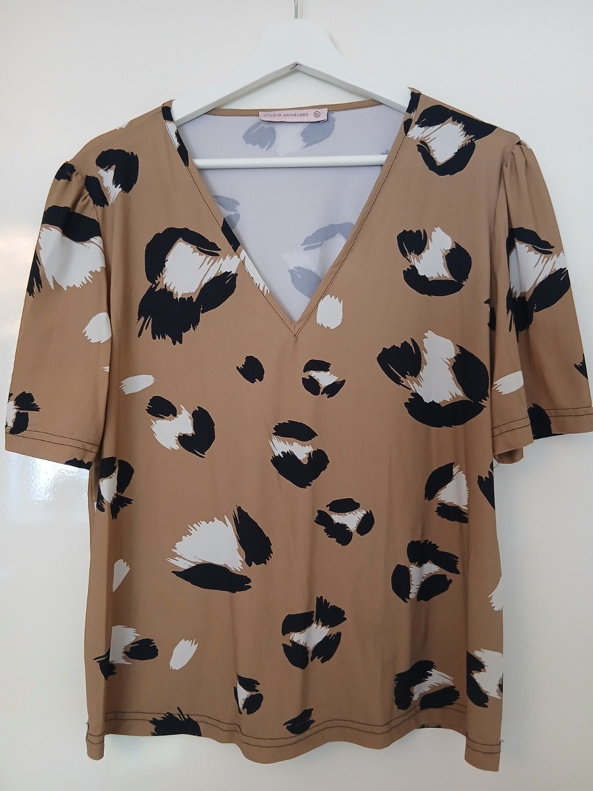 Studio Anneloes Top met Panterprint - Maat XL, Studio Anneloes, Beige, Maat 46/48 (XL) of groter, Ophalen of Verzenden