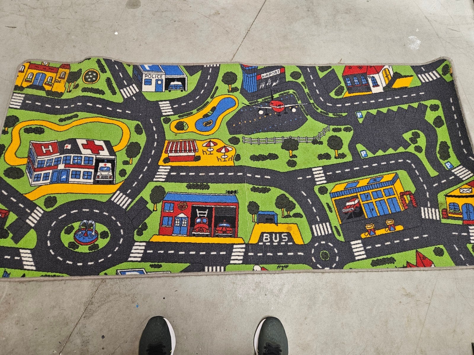 Speelkleed met wegen en gebouwen voor kinderen, Ophalen, Gebruikt, Jongen of Meisje