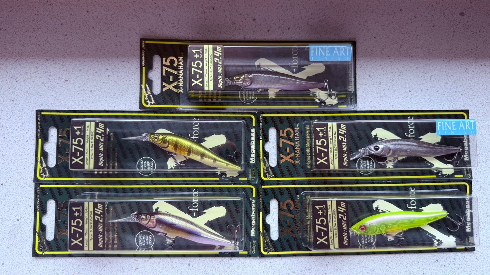 5x Megabass X-75 Nanahan +1 JDM Twitchbaits (Nieuw), Watersport en Boten, Hengelsport | Roofvissen, Ophalen of Verzenden, Nieuw